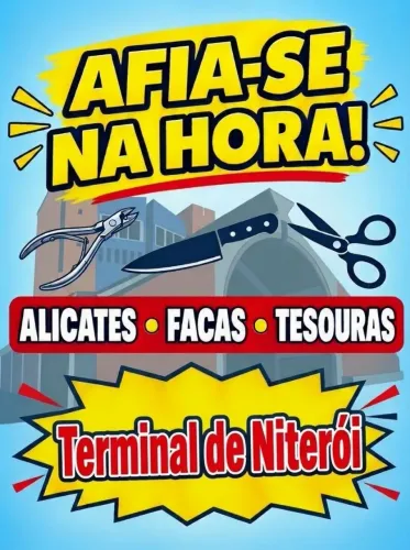 Afia-se alicate de unha Tesoura e faca