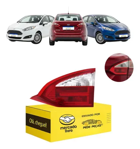 Lanterna Ford New Fiesta Sedan 2014 2015 2016 2017 Tampa L.d Direito/passageiro Cristal