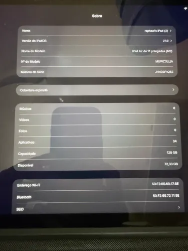 Ipad air M2 128GB