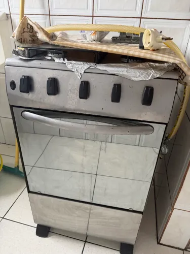 Máquina de lavar e fogão