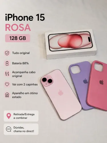 IPHONE 15 ROSA 128 GB