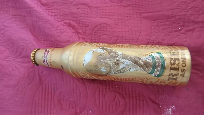 Garrafa alumínio budweiser edição limitada Copa do Mundo 2014 Brasil 