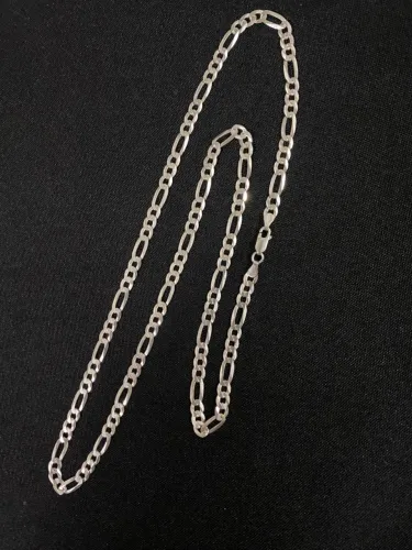 Corrente de prata 925, 3x1, 5MM, 70cm.