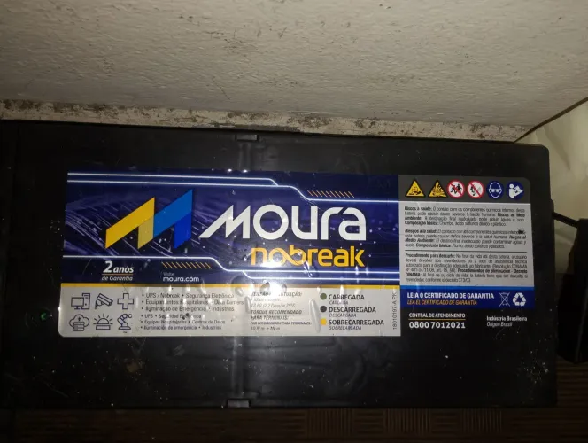 Bateria Moura estacionaria zero