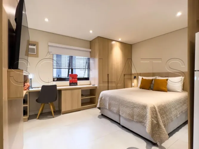 Flat para locação em Moema, a poucos metros da Av. Ibirapuera, prox ao Shopping e ao Metrô