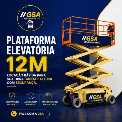 PLATAFORMAe ELEVATÓRIA TESOURA - LOCAÇÃO