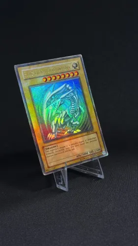 Yugioh SDK-001 Bleed Foil Alta raridade 2002 Dragão Branco de Olhos Azuis