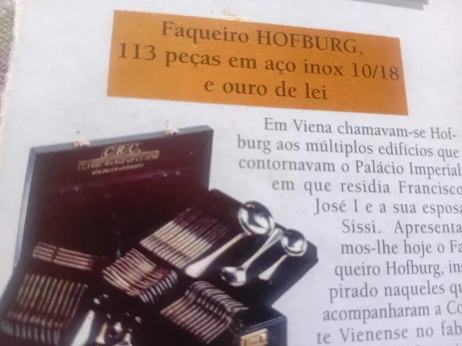 Faqueiro Hofburg 113 peças para 12 serviços