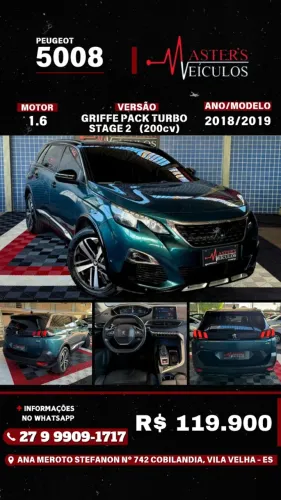 Peugeot 5008 Griffe Pack 1.6 Turbo 16V 5P Aut. 2019