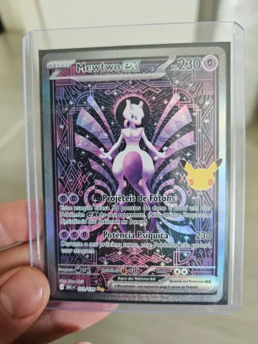 Mewtwo ex SAR celebração 30 anos NM ptbr