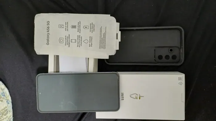 Samsung A56 5G com nota fiscal, carregador original e caixa completa 