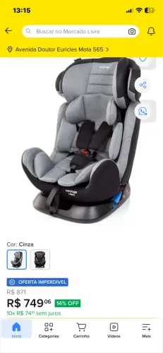 Cadeirinha Voyage infantil