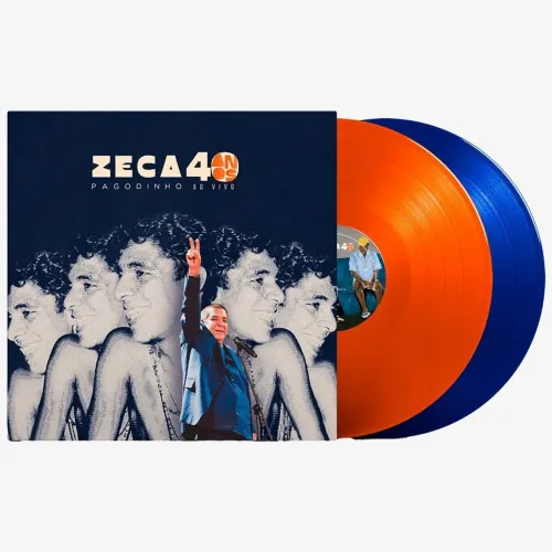 LP Vinil Zeca Pagodinho - 40 Anos (Ao Vivo No Rio de Janeiro 2024 / 2LP Laranja e Azul)