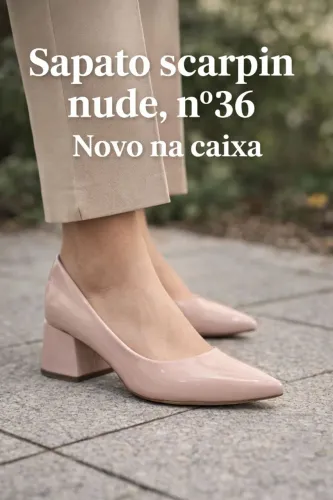 Sapato Novo scarpin Nude tamanho 36 