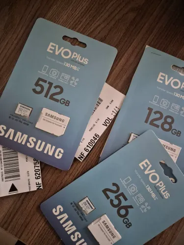 Cartão microSD Samsung original 128gb, 256gb, 512gb
