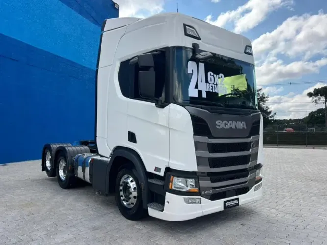 Caminhão Scania R 450 Plus 6x2 Ano 2024 Teto Alto Susp. Ar Com Freio retarder