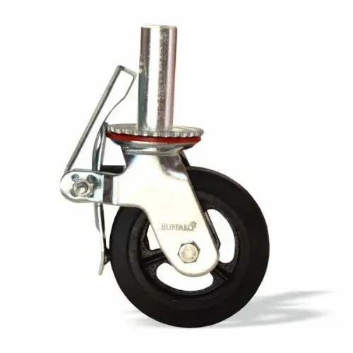 RODIZIO - ANDAIME C/FREIO 6" BORRACHA BUFFALO
