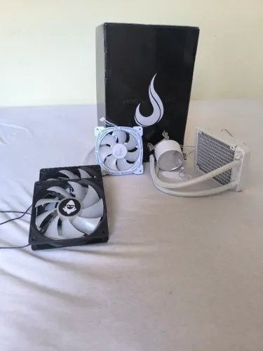 KIT Water Cooler Rise Mode Aura Frost Pro 120mm + 3 fans Mancer ,Rainbow