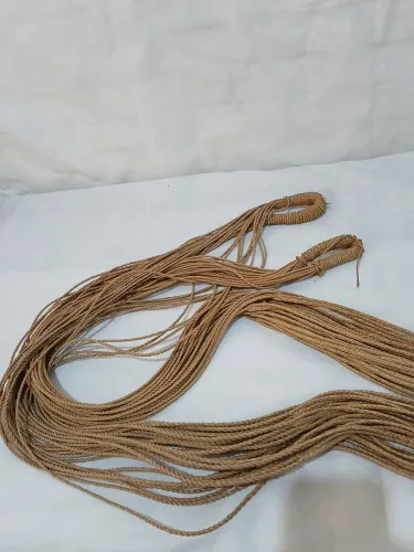 Rede Artesanal em Fibra Natural 3,50 m - Estilo Indígena Vintage