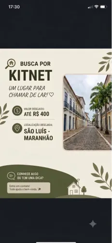 Busco por um aluguel kitnet