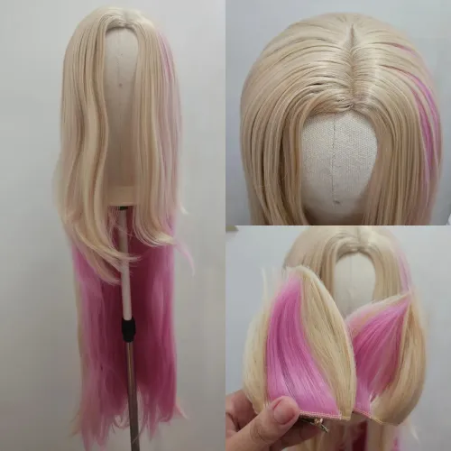 Peruca Ahri KDA all out cosplay