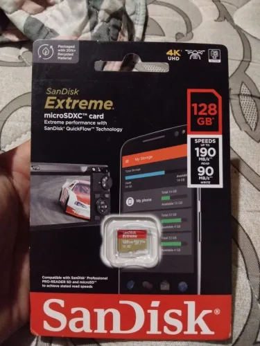CARTAO SD SANDISK EXTREME 128GB