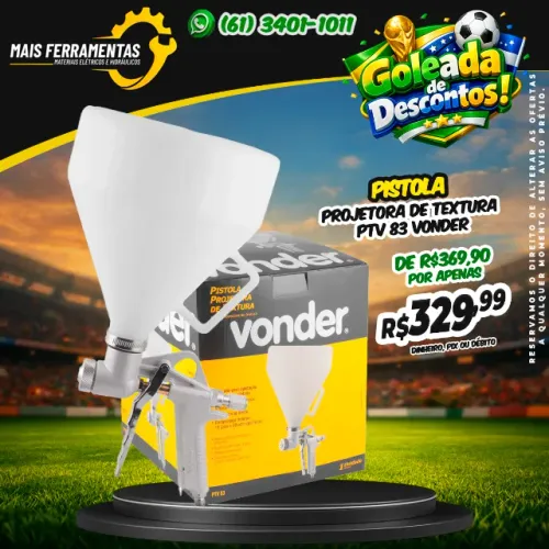Pistola projetora de textura PTV 83 VONDER 