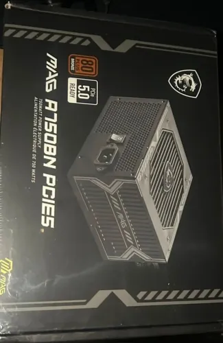 Fonte 750W MSI MAG PARA PC (Nova e lacrada)