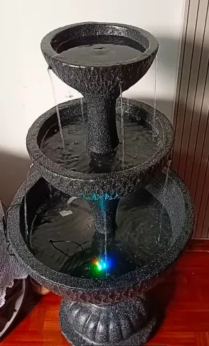 Fonte taça 2 quedas efeito granito