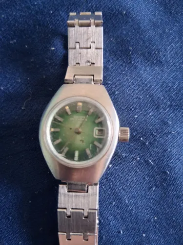 Relógio Rico H feminino automático original antigo para colecionadores