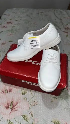Sapato social branco - pegada