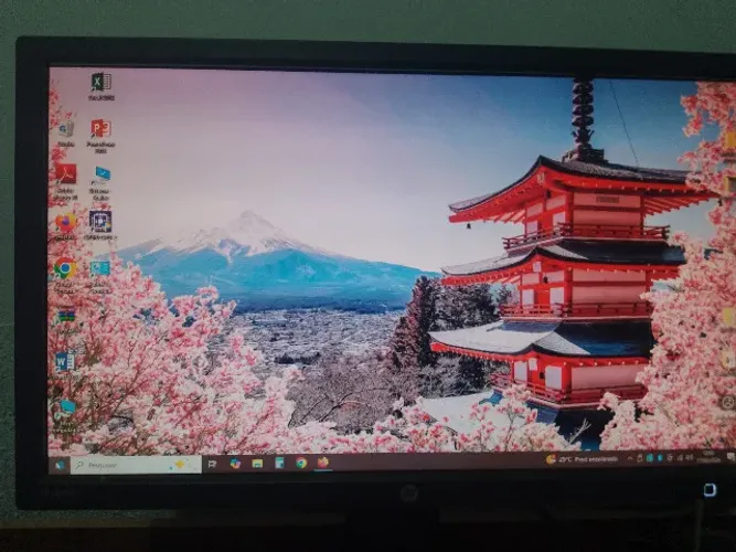 kit monitor fullh hd hp 20 polegadas - mouse optico e teclado hp