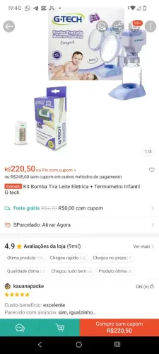 Bomba de tirar leite