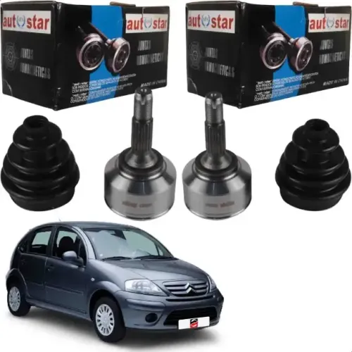 Par Homocinetica 21x21 Citroen C3 1.4 8v 2003 2004 2005/2012