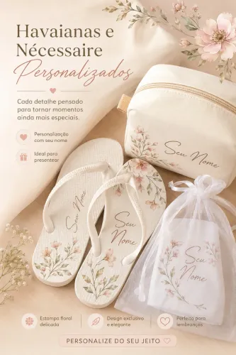 Havaianas e necessarie personalizadas