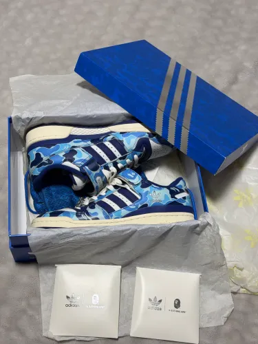 BAPE x adidas Forum 84 Low 30th Anniversary Blue
