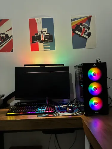PC Gamer Completo i5 9600KF + RX 580 8GB + 16GB RAM + Monitor 100Hz |