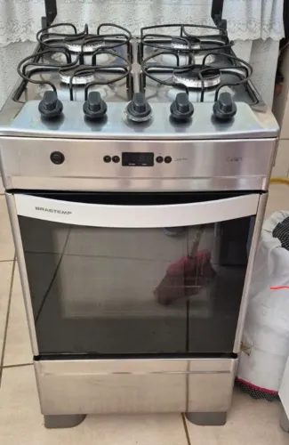 Vende se fogão brastemp clean 4 bocas inox com timer digital função grill automático 