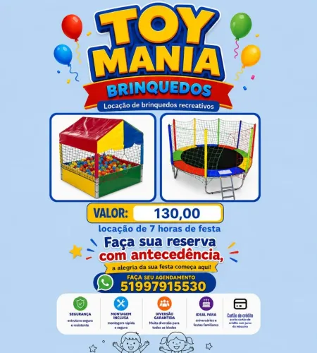 Locação de brinquedos