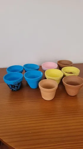 Mini potes de cerâmicas