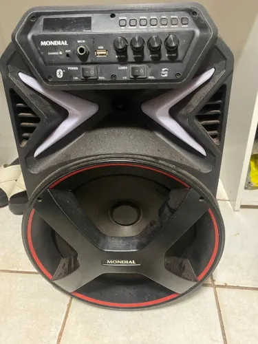 Caixa de Som Amplificada Mondial Bluetooth - Excelente Estado