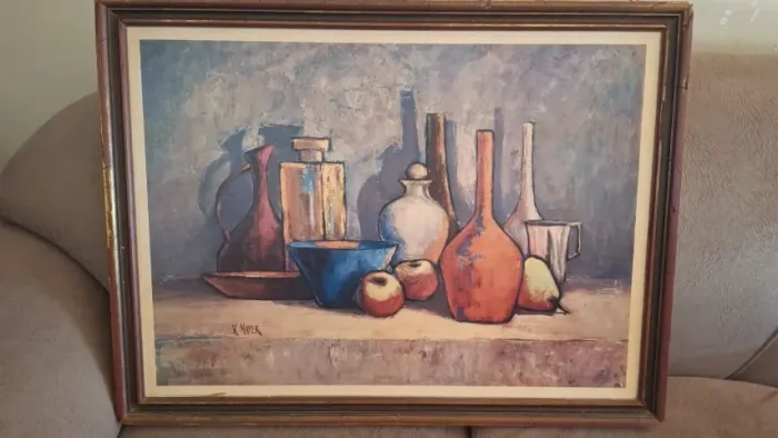 Quadro de Madeira Utensílios de Cozinha