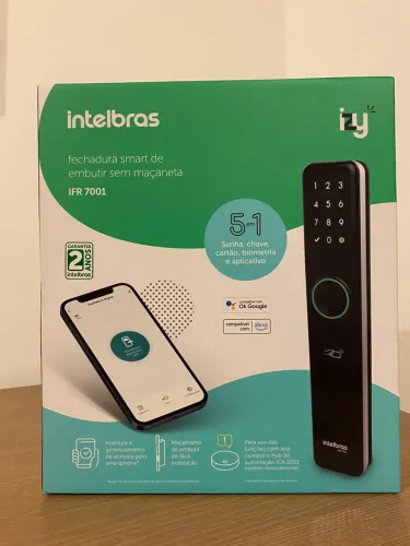 Fechadura Digital Intelbras IFR 7001 Lacrada | Biometria + App