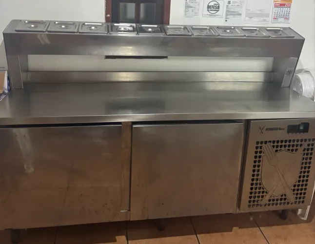 Balcão condimentador inox 