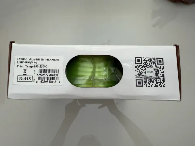 Esun eSilk PLA Lime 1.75mm 1kg