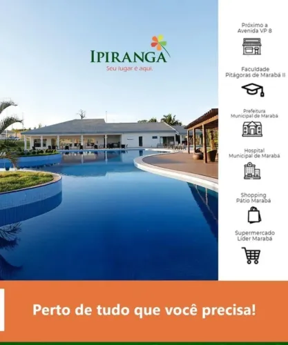 VENDE-SE LOTE NO RESIDENCIAL IPIRANGA - NOVA MARABÁ.