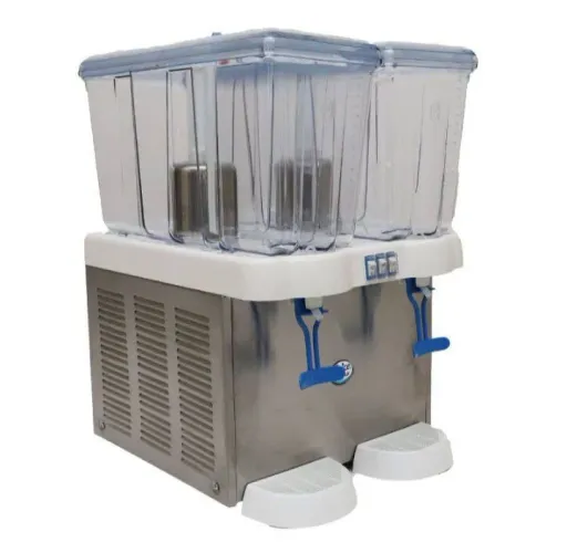 Refresqueira 2 Reservatórios de 16 Litros Cada Linha Comercial Juice Plus II Inox Begel