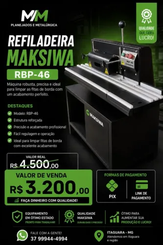 Refiladeira maksiwa RBB46