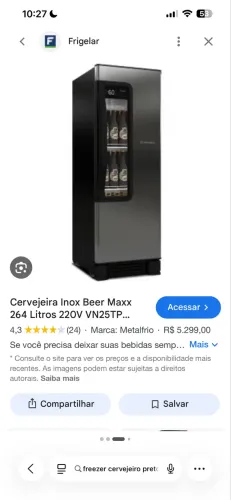 freezer cervejeira
