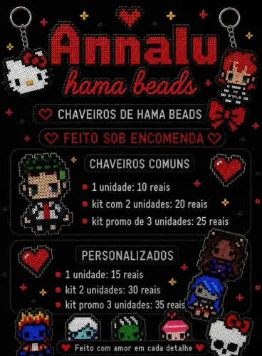 Encomende chaveiros de hama beads ?